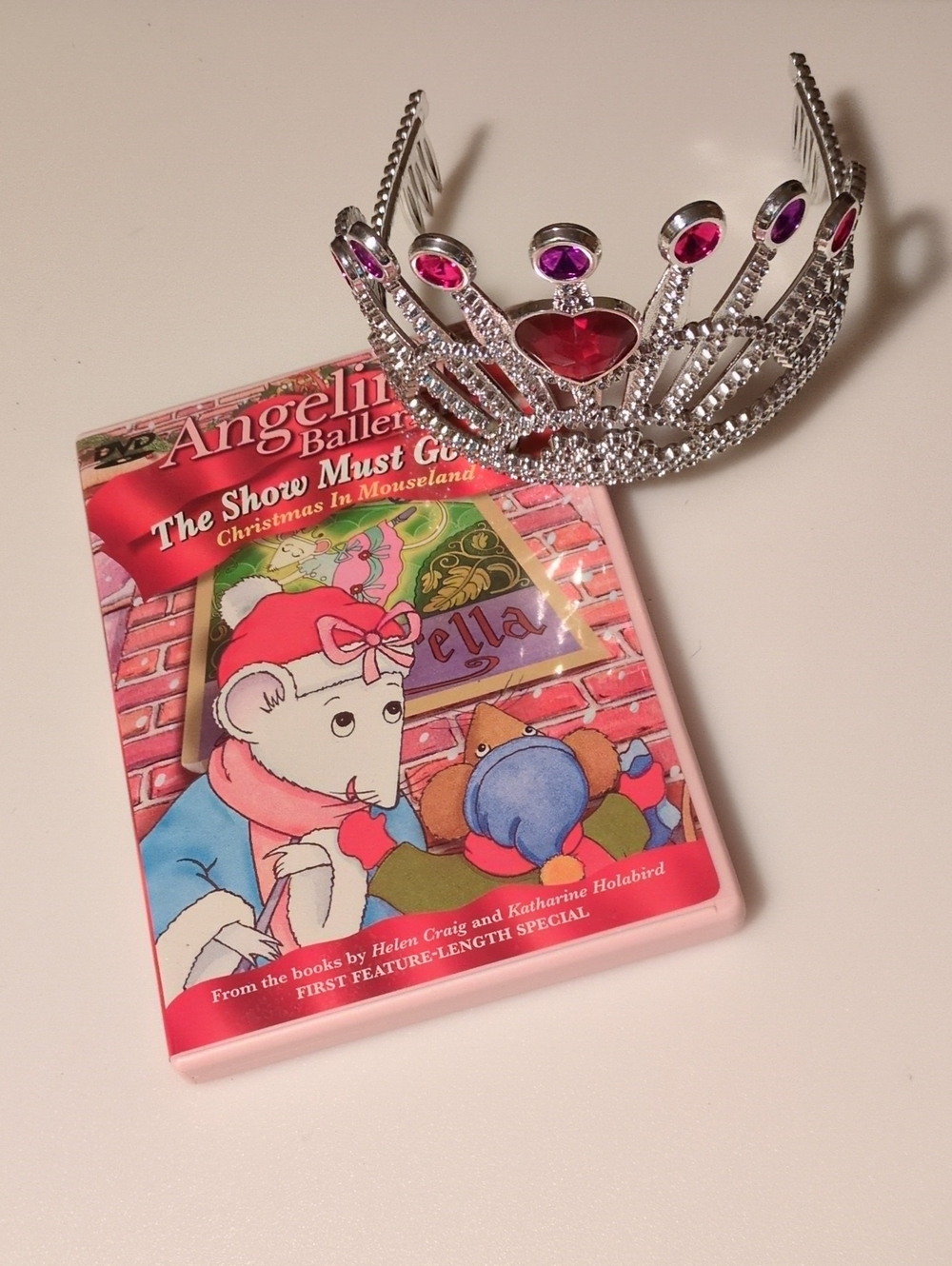 Angelina Ballerina The Show Must Go On DVD And Plastic Tiara